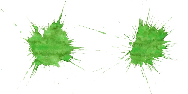 Vektor abstraktes grünes aquarell splatter-design
