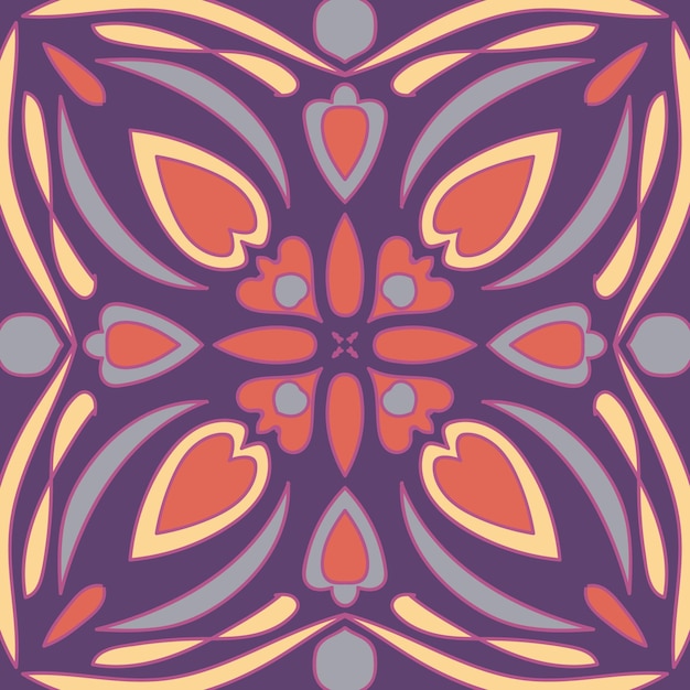 Vektor abstraktes nahtloses patchwork-muster mit geometrischen und floralen ornamenten stilisierten blumen, punkten, schneeflocken und spitzen