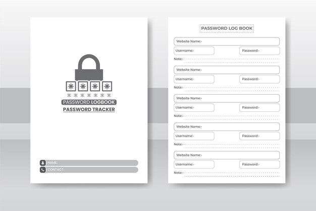 Vektor-allergie-lebensmittel-tracker kdp-innenlogbuch-vorlagendesign