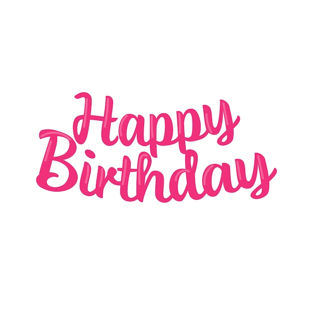 Vektor alles Gute zum Geburtstag Typografie-Stil-Vektor