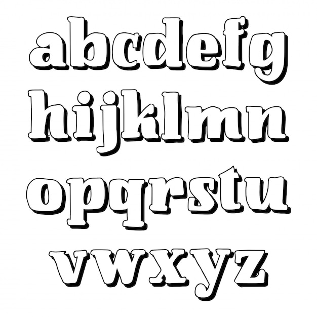 Vektor vektor-alphabet