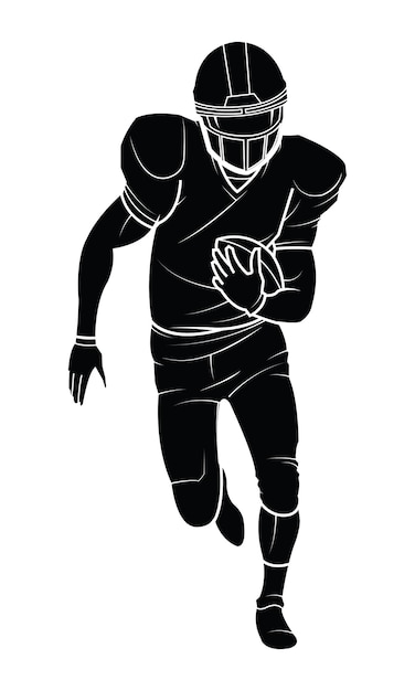 Vektor-american-football-spieler-silhouette.