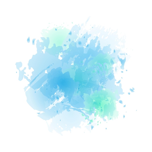 Vektor aquarell blaue spritzer