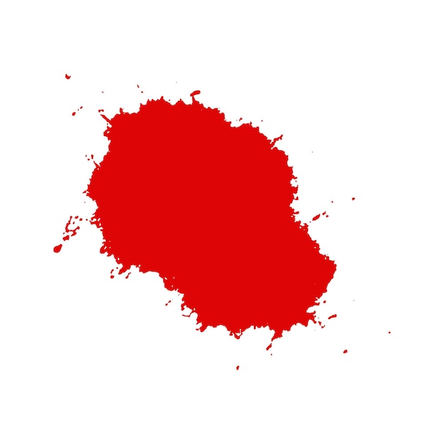 Vektor Aquarell gemalt mit rotem Pinselstrich Farbe oder Blutstropfen Spritzer und Spritzer Textur