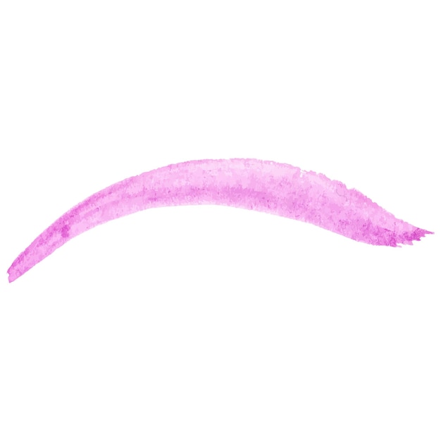 Vektor Aquarell gemalte Pinselstriche Handgezeichnetes Designelement isoliert auf weißem Hintergrund