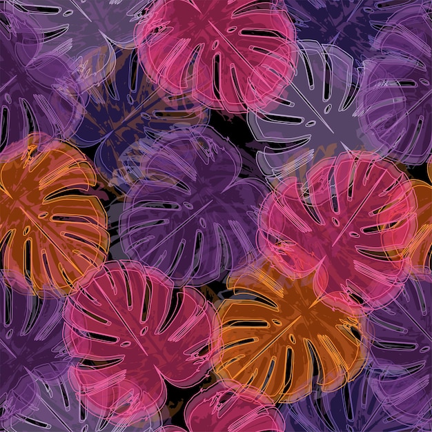 Vektor-Blumenmuster nahtlos Blumenmuster nahtloser Hintergrund