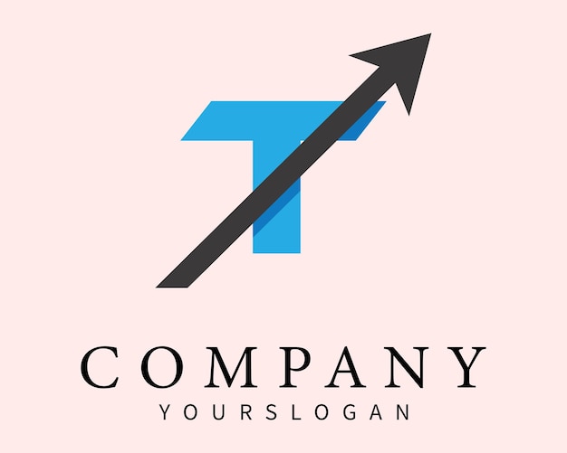 Vektor-Buchstabe T-Logo-Design-Vorlage