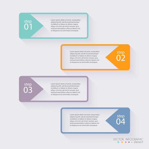 Vektor bunte infografiken für ihre geschäftspräsentationen.