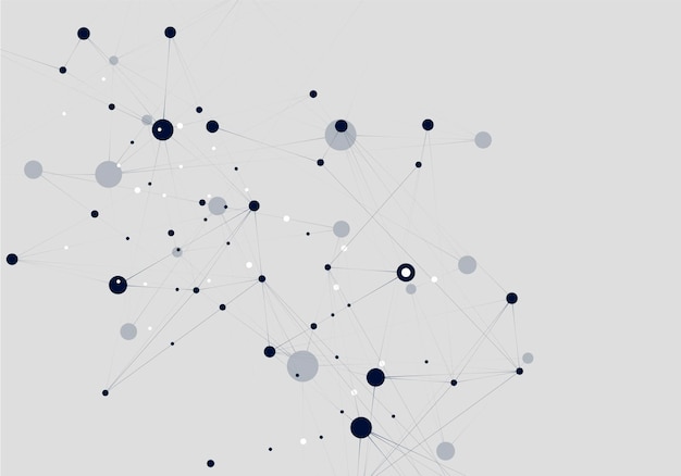 Vektor-Business-Konzept Technologie-Konzept Soziales Netzwerk-Konzept Digitaler Hintergrund Abstrakte Grafik