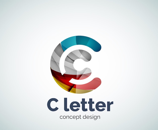 Vektor-c-letter-konzept-logo-vorlage