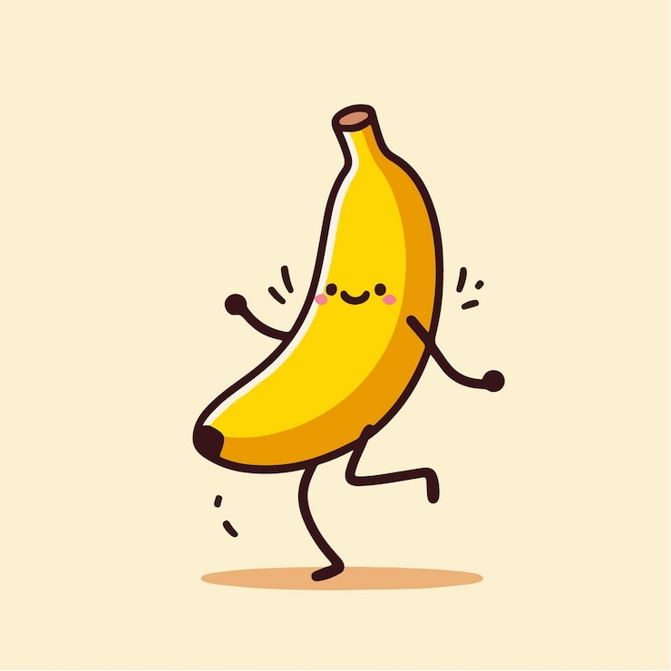Vektor vektor-cartoon-bananen
