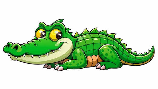 Vektor-Cartoon-Illustration von The Crocodile Lurking