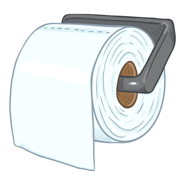 Vektor-cartoon-toilettenpapier