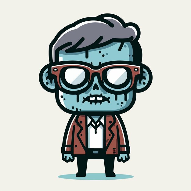 Vektor-cartoon-zombie-illustration