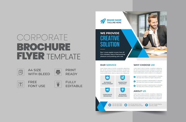 Vektor vektor corporate business flyer template-design