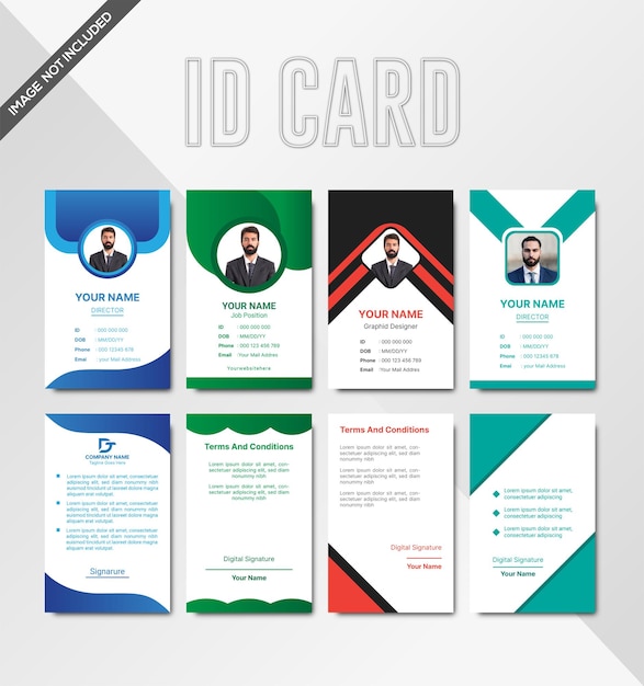 Vektor vektor-corporate-id-card-design-vorlage