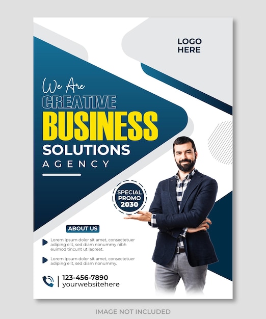 Vektor-Creative-Business-Flyer, professionelle Business-Flyer, Corporate-Business-Flyer-Vorlage