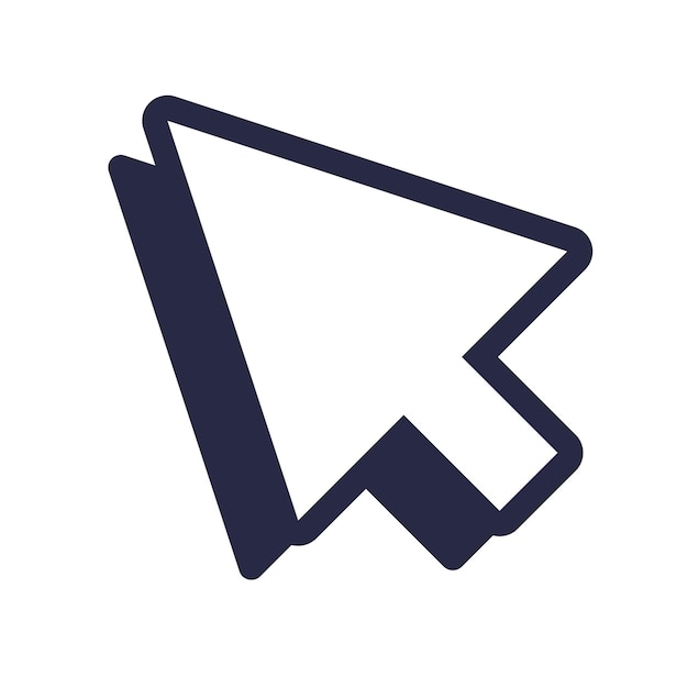 Vektor-Cursor-Retro-Element-Symbol einfache Illustration des Cursor-Retro-Element-Vektorsymbols für das Web