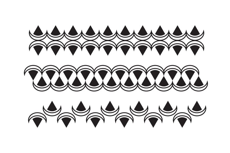 Vektor-Dekorations-Separations-Grenzen-Design-Satz