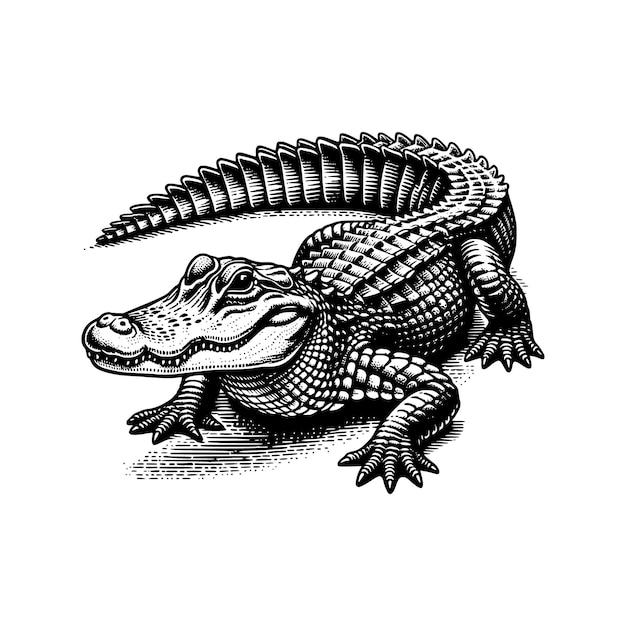 Vektor der Alligator-Silhouette
