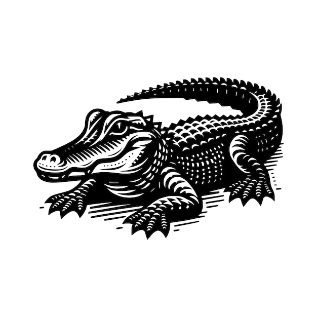 Vektor der Alligator-Silhouette