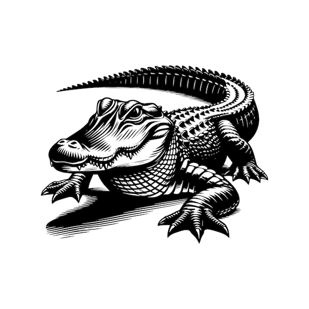 Vektor der Alligator-Silhouette