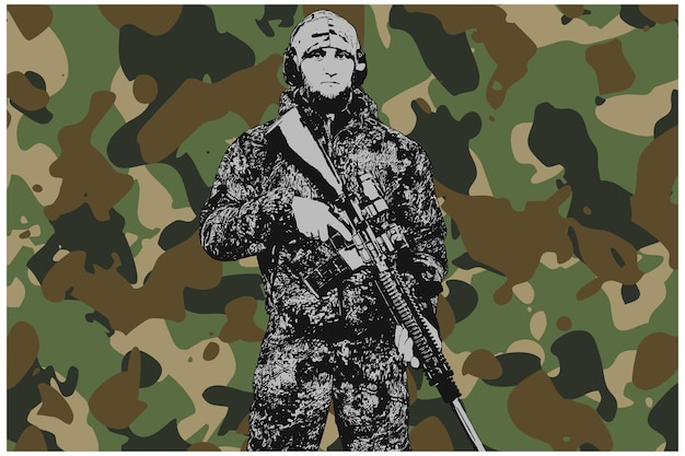 Vektor der amerikanischen Veteranenarmee