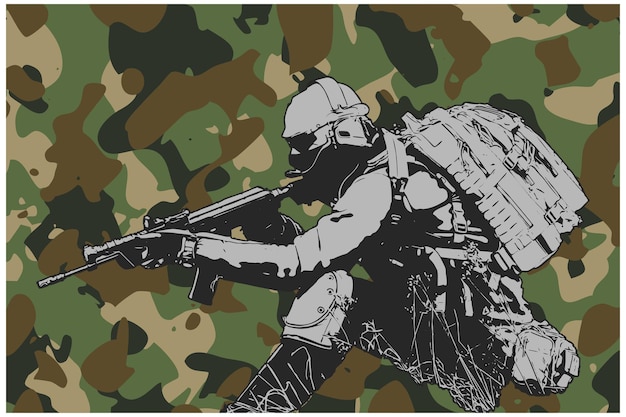 Vektor der amerikanischen Veteranenarmee