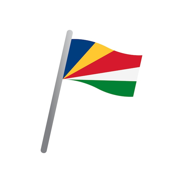 Vektor der flagge der seychellen