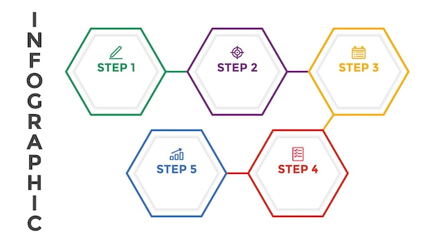 Vektor der infografik-vorlage perfekt für infografik-design-informationsvorlagen usw
