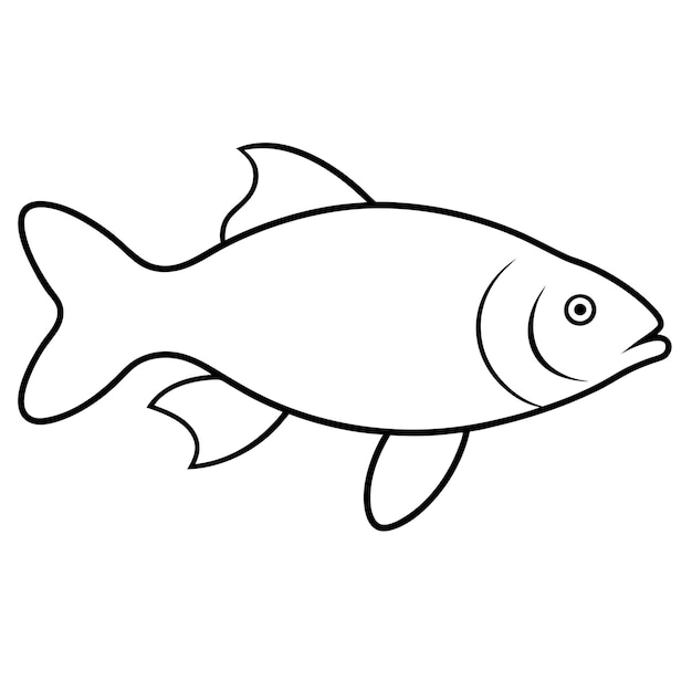 Vektor der Karpfenlinie