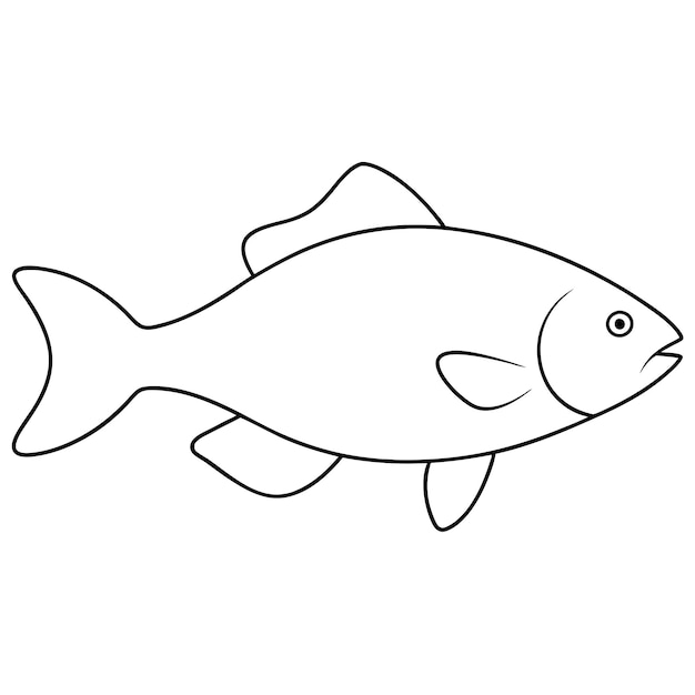 Vektor der Karpfenlinie