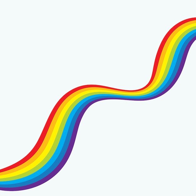 Vektor der Regenbogenhintergrundvorlage