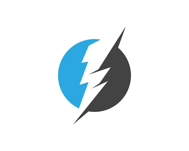 Vektor vektor der vorlage für das lightning-logo