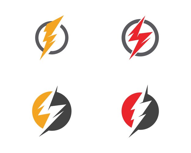 Vektor vektor der vorlage für das lightning-logo