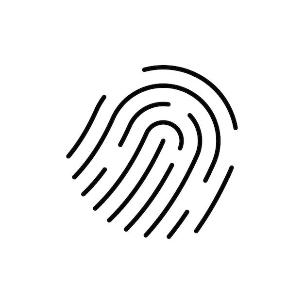 Vektor des Fingerabdruck-Logo-Sets