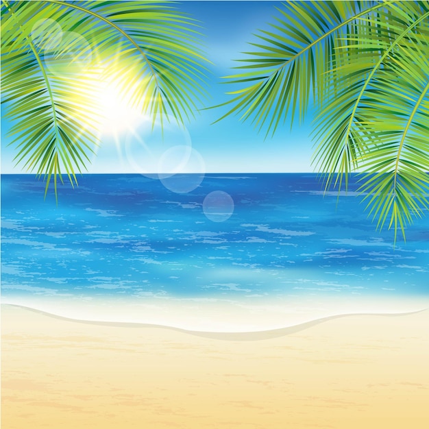 Vektor des Sommerstrandelements