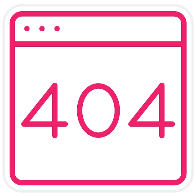 Vektor-Design 404 Fehler-Symbol-Stil
