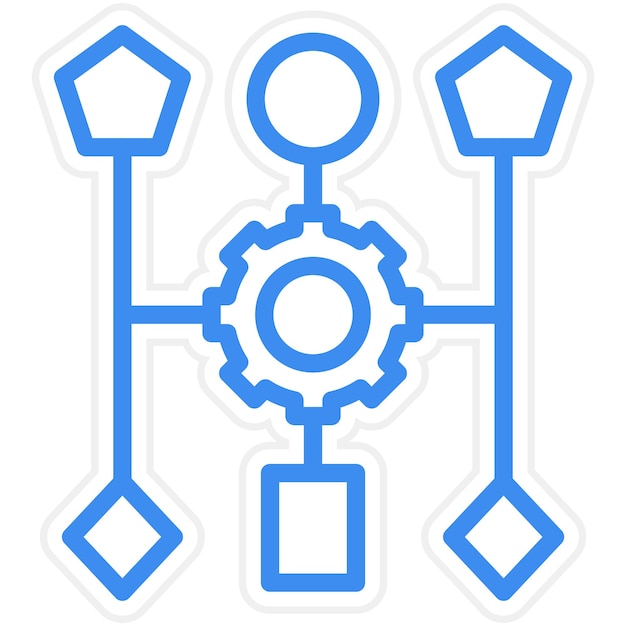 Vektor-Design-Algorithmus-Symbol-Stil