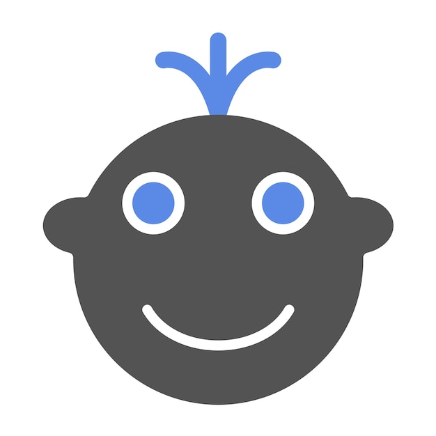 Vektor-Design-Baby-Ikonen-Stil
