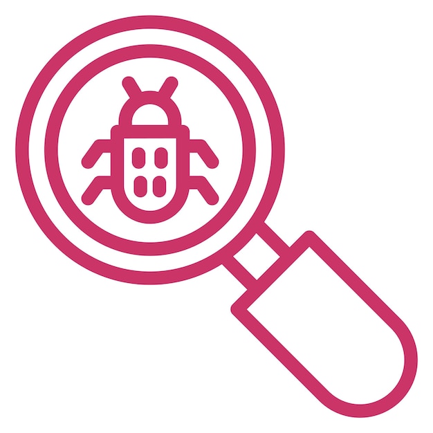 Vektor-Design-Bug-Such-Symbol-Stil