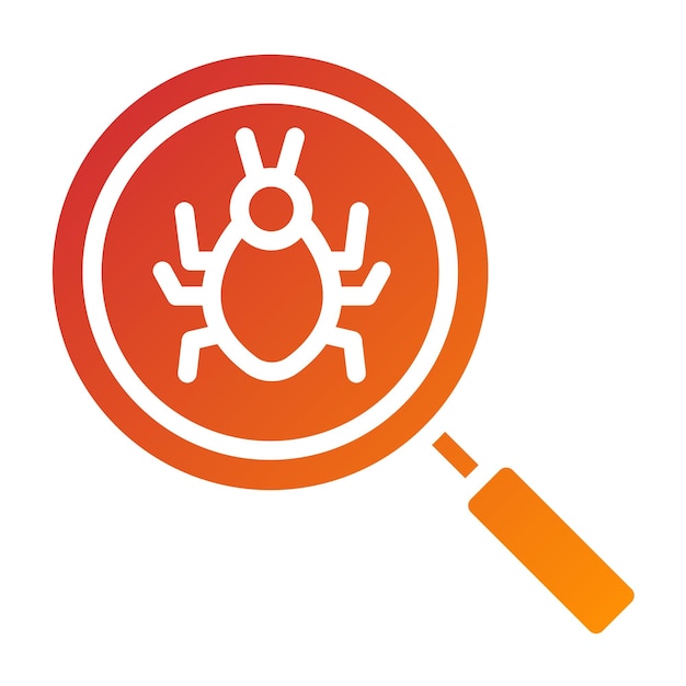 Vektor-Design-Bug-Such-Symbol-Stil