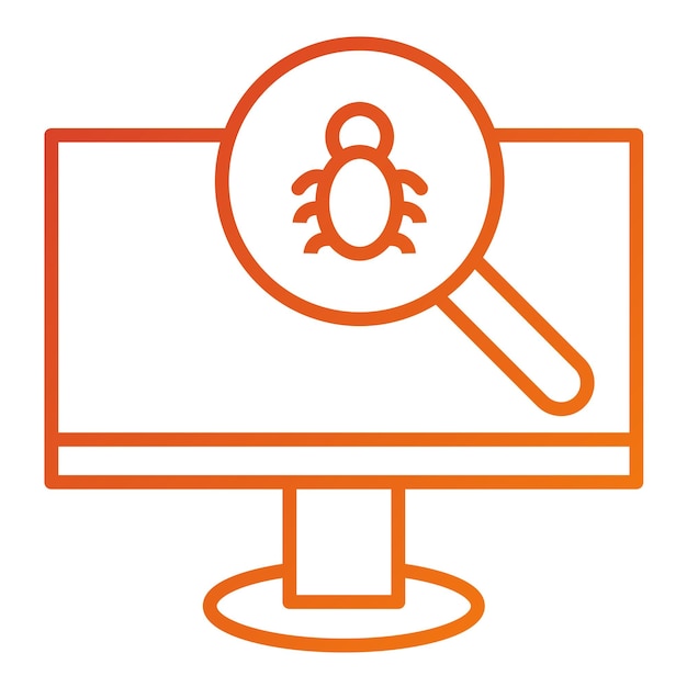 Vektor-Design-Bug-Such-Symbol-Stil