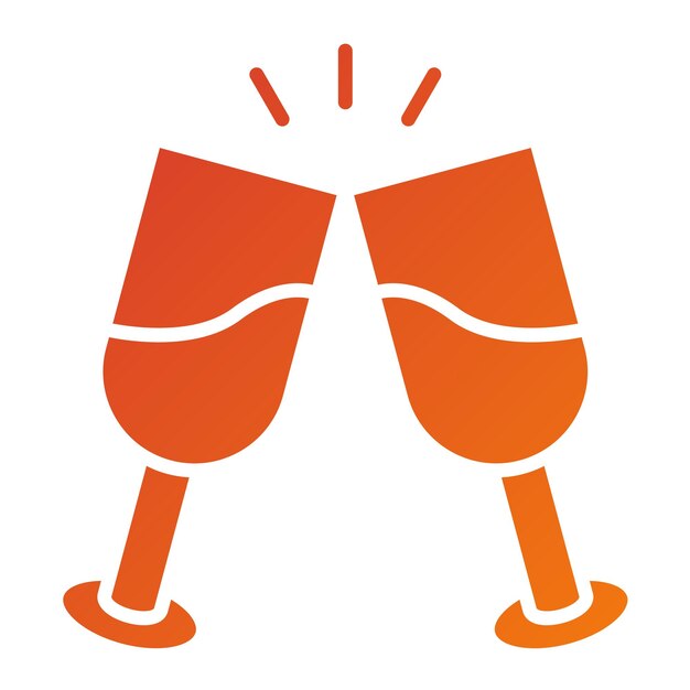 Vektor-Design Cheers-Ikonen-Stil