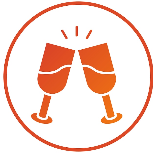 Vektor-Design Cheers-Ikonen-Stil