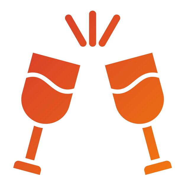 Vektor-Design Cheers-Ikonen-Stil