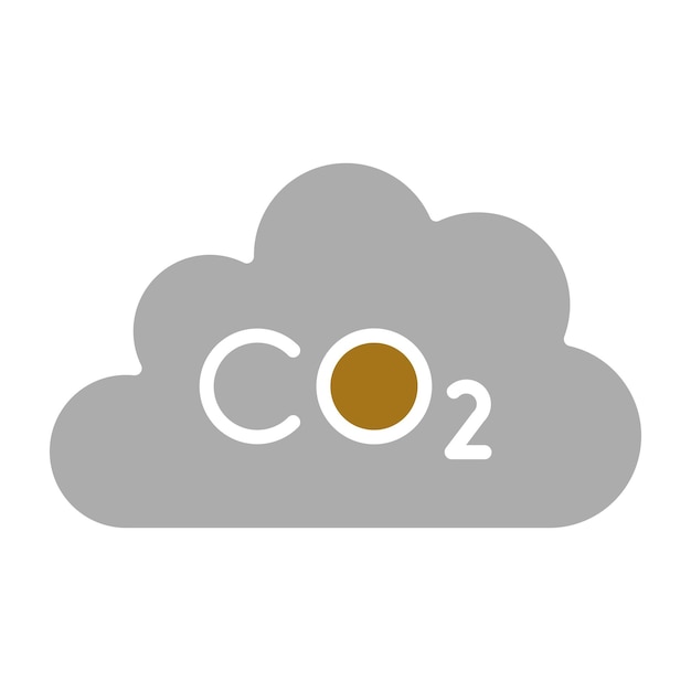 Vektor vektor-design co2 icon-stil