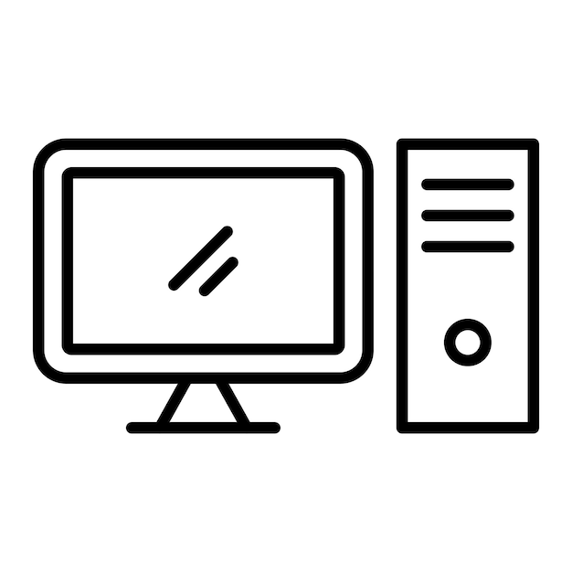 Vektor-Design-Computer-Ikonen-Stil