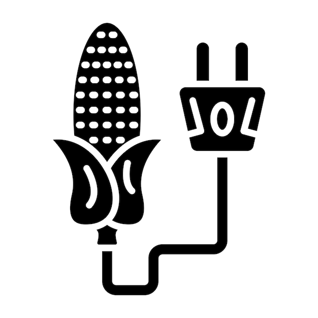 Vektor vektor-design corn energy icon-stil