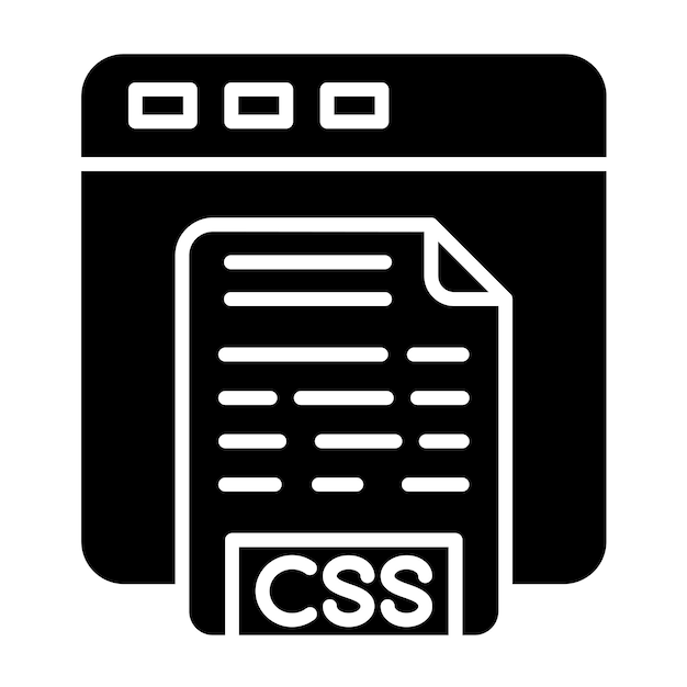 Vektor-Design-CSS-Code-Symbol-Stil
